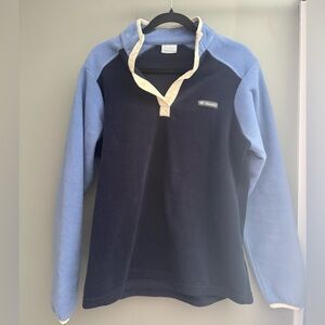 Columbia Blue and Cream Sweater